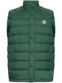 Moncler: Зелёный жилет 
