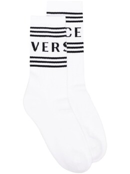 Versace: Белые носки 