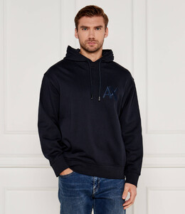 Armani Exchange: Тёмная толстовка 