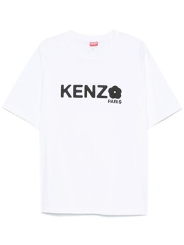 Kenzo: Футболка с цветочным принтом 