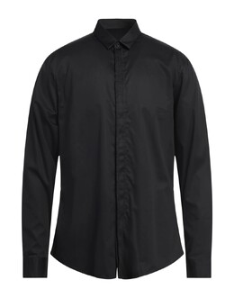 Armani Exchange: Чёрная рубашка 