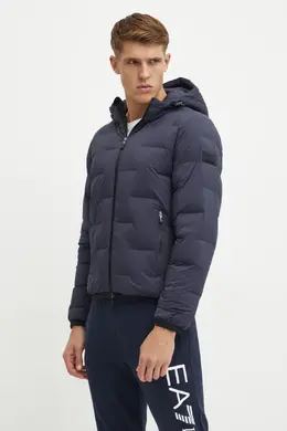 EA7 Emporio Armani: Тёмная куртка 