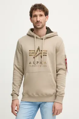 Alpha Industries: Бежевая толстовка 