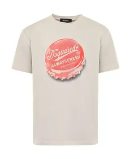 Dsquared2: Бежевая футболка 