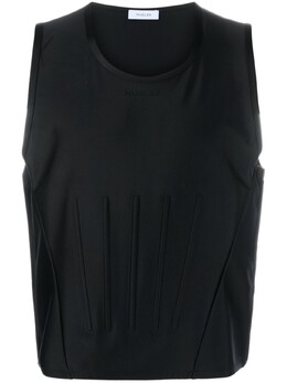 MUGLER: Футболка без рукава 