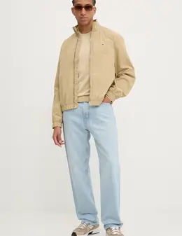 Tommy Jeans: Бежевая куртка 