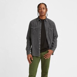 Levi's: Чёрная рубашка 