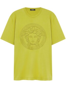 Versace: Футболка  Medusa с вышивкой
