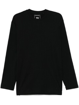 Y-3: Чёрная футболка 