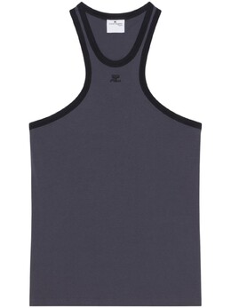 Courreges: Чёрная футболка 