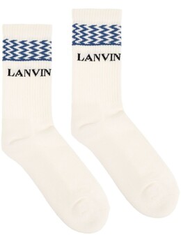 Lanvin: Белые носки  Curb
