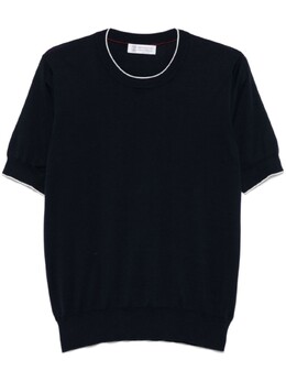 Brunello Cucinelli: Синяя футболка 