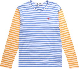 Comme Des Garçons Play: Двухцветная футболка 