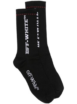 Off-White: Чёрные носки  Industrial