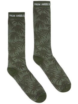 Palm Angels: Зелёные носки 