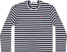 Comme Des Garçons Play: Футболка  Heart с длинным рукавом