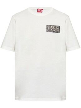 Diesel: Белая футболка 