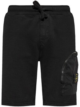 Stone Island: Чёрные шорты 