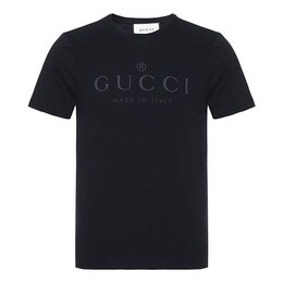 Gucci: Чёрная футболка 