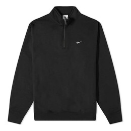 Nike: Чёрная толстовка  Solo Swoosh