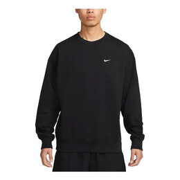 Nike: Чёрная толстовка  Solo Swoosh