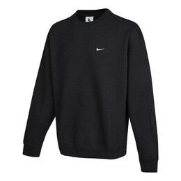 Nike: Чёрная толстовка  Solo Swoosh