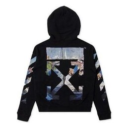 Off-White: Толстовка  Diagonal с принтом