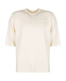 Fila: Бежевая футболка 