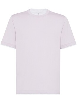 Brunello Cucinelli: Фиолетовая футболка 