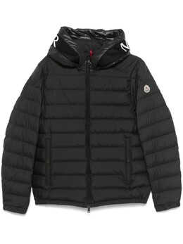 Moncler: Чёрный пуховик 