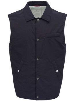 Brunello Cucinelli: Синий жилет 