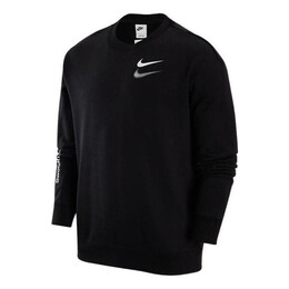 Nike: Чёрная толстовка  Swoosh