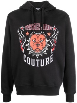 Versace Jeans Couture: Чёрная толстовка 