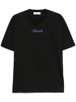 Lanvin: Чёрная футболка 