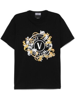 Versace Jeans Couture: Чёрная футболка 
