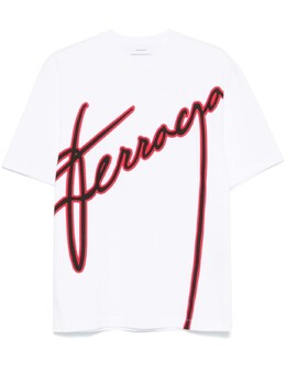 Ferragamo: Белая футболка 