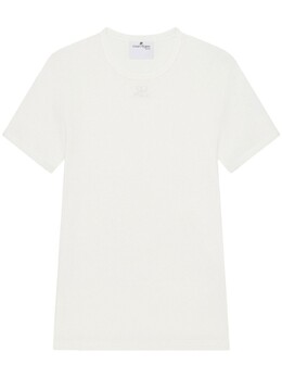 Courreges: Белая футболка 