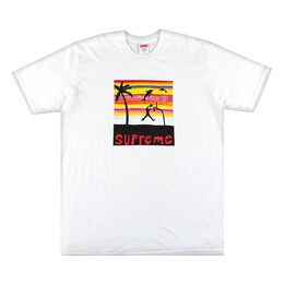 Supreme: Белая футболка  Dunk