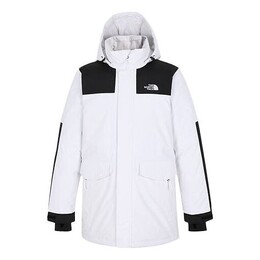 The North Face: Белый пуховик 