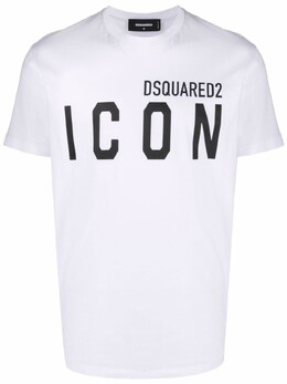 Dsquared2: Белая футболка  Icon