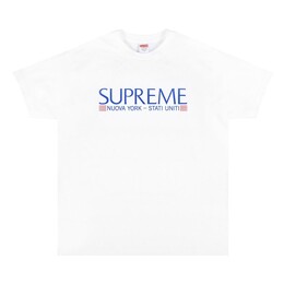 Supreme: Белая футболка  Nuova York