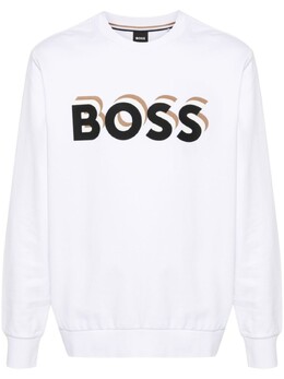 BOSS: Белая толстовка 