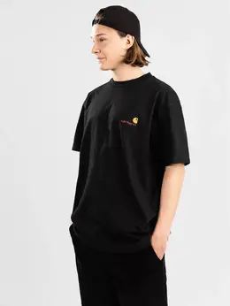 Carhartt WIP: Чёрная футболка 