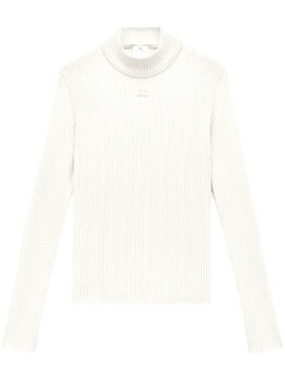 Courreges: Свитер с высоким воротником 