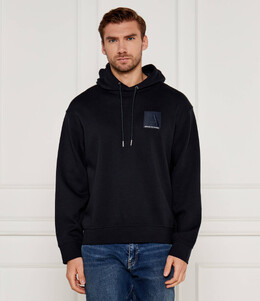 Armani Exchange: Чёрная толстовка 