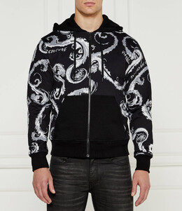 Versace Jeans Couture: Чёрная толстовка 