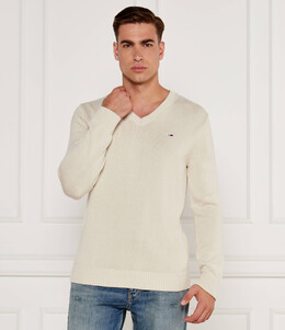 Tommy Jeans: Бежевый свитер 