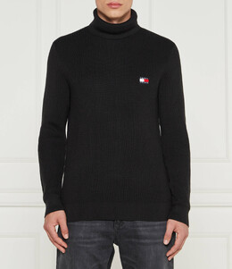 Tommy Jeans: Чёрный свитер 