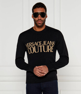 Versace Jeans Couture: Чёрный свитер 
