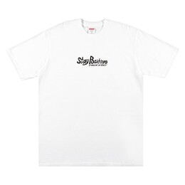 Supreme: Белая футболка  Stay Positive